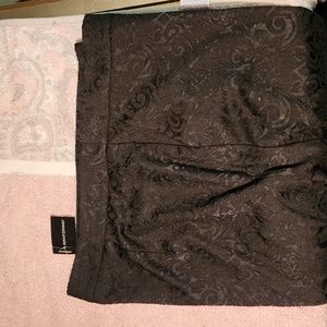 Ashley Stewart Black Paisley Pant